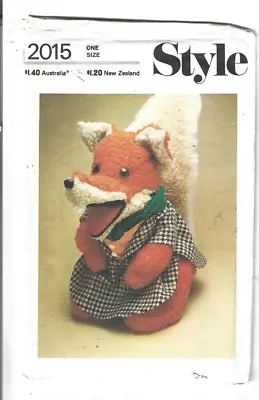Basil Brush Glove Puppet Vintage Style Sewing Pattern 2015 Fox BBC 1977 • $49.99