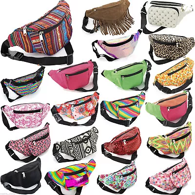 £8.90 • Buy Bum Bag Women Travel Waist Money Belt Wallet Holiday Jogging Sport Leather Pouch