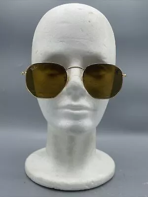 Ray-Ban RB 3548 001 Sunglasses Unisex Gold Geometric 51-21-145 Ferrari Italy • $170.91