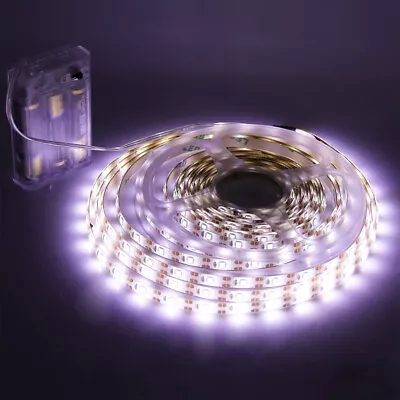 5V Battery Powered LED Strip Lights Lamp Flexible Tape Back Light Self Adhesive • $7.99