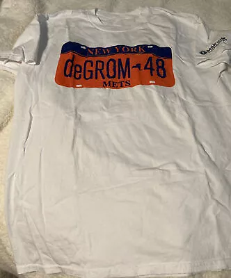 NY Mets - Jason DeGrom - License Plate - Promo T Shirt - Large • $7.99