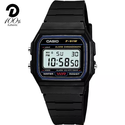 Casio F-91W-1JF Water Resistant Daily Standard Digital Watch • $48.64