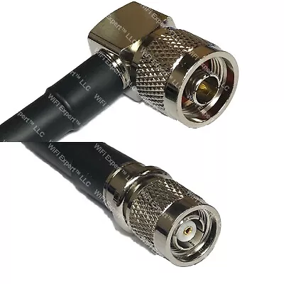 LMR400UF N MALE ANGLE To RP-TNC MALE Coaxial RF Cable USA-Ship Lot • $34.26