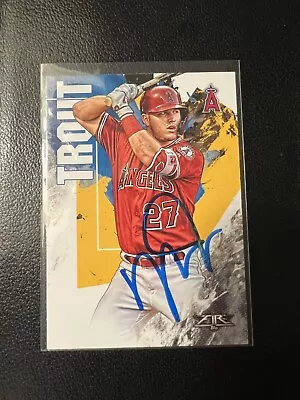 2019 Topps MIke Trout Fire Auto Signed Card #19 LA Angels MVP Future HOFer 💫 • $69.99