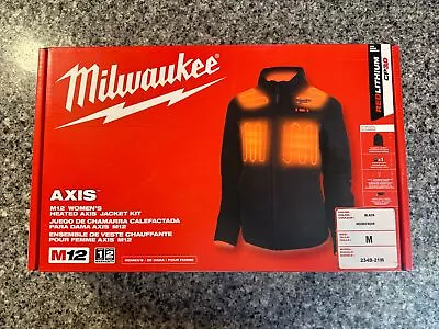 Milwaukee Tool Women's Medium M12 12V Li-Ion Cordless AXIS Black Heated Quilted • $90