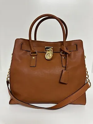 New Michael Kors Large Hamilton NS Luggage Leather Tote Bag • $298