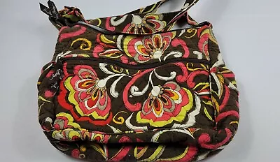 Vera Bradley Retired Puccini Floral Pattern Crossbody Zip Pockets & Closure  • $17.40