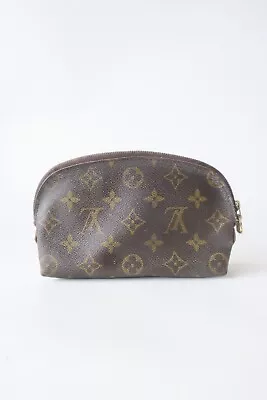 £95.17 • Buy Authentic Louis Vuitton Monogram Pochette Cosmetic Pouch Bag #16952