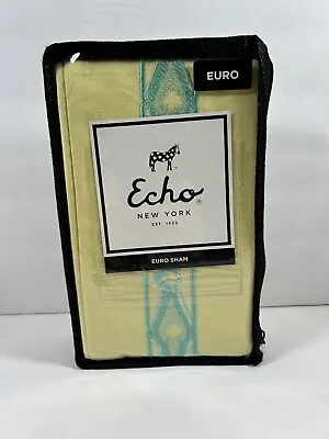 Echo Design Bedding Guinevere Cotton Euro Sham 26x26 French Vanilla NWT • $35.99