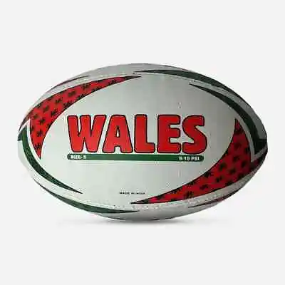 Wales Cymru Dragon Print Rugby Ball Safe Ball Practice Size 5 • £12.99
