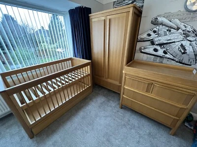 £100 • Buy Oak Nursery Furniture 3 Piece Set - M&S Chloe
