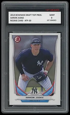 $54.99 • Buy AARON JUDGE 2014 BOWMAN DRAFT PROSPECTS Topps 1ST GRADED 9 ROOKIE CARD YANKEES
