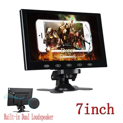 7'' TFT LCD 800x480 AV HDMI VGA Car Rear View Monitor For Reverse Camera DVD • $44.99