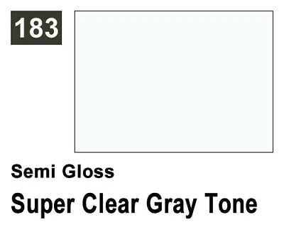 Mr.Hobby G183 Mr.Color Semi Gloss 183 Super Clear Gray Tone (10ml) Modellismo • £2.99