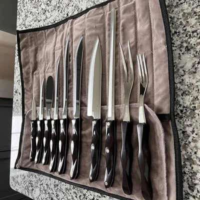 $900 • Buy Classic Cutco Knife Set With Knife Roll Case