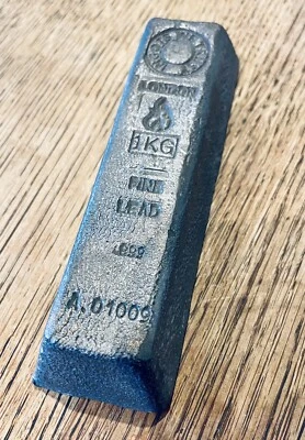 £12.50 • Buy LEAD INGOT 1 (RainCloud).999 Pure 1KG/1000g Bar/Bullion - By INGOTS WE TRUST™️🔥