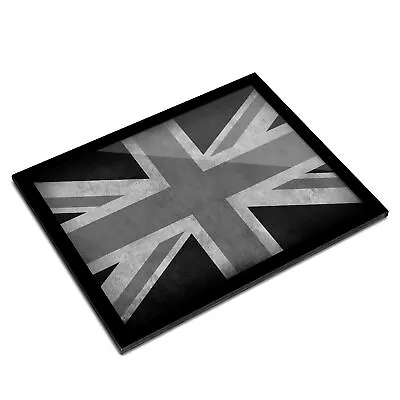 A3 Glass Frame BW - Rustic Union Jack Flag Britain  #36305 • £39.99