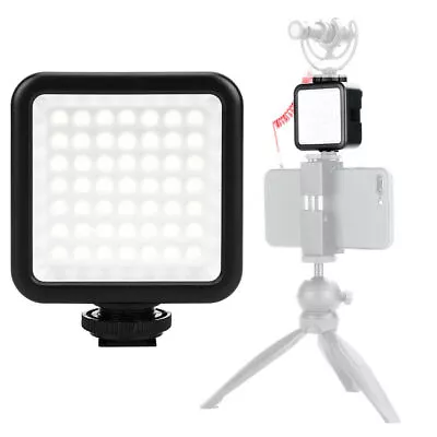 Ulanzi W49 LED Camera Phone Video Fill Light 3 Cold Shoe Mount Lamp Vlogging • £8.89