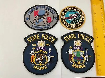 Maine State Police Collectors Patch Set 4 Titles All New Full Size • $15.95