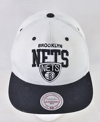 Brooklyn Nets Basketball Mitchell & Ness Raised Script Logo Snapback Hat Cap • $19.99