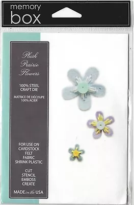 Plush Prairie Flower Buttons Craft Die - Memory Box 99475 - Appliqué And More • £9.99