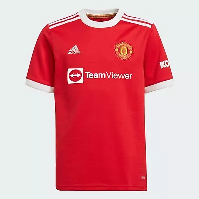 Manchester United Football Shirt Boys 7 8 Years Adidas Home Kit Kids • £19.99