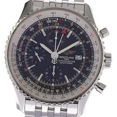 BREITLING Navitimer World A24322 Chronograph GMT Automatic Men's Watch_799865 • $3940.60