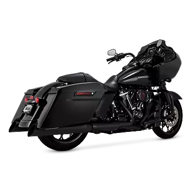 Vance & Hines 46764 Black Backslash 4.5 Slip On Mufflers Harley M8 FLH • $499.99