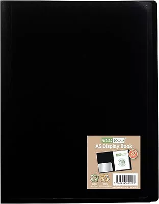 Eco-eco A5 100% Recycled 20 Pocket Flexicover Display Book • £5.35