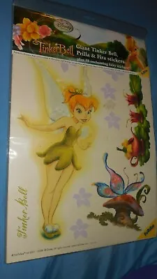£12.14 • Buy Giant Tinker Bell , Prilla & Fira Disney Fairies Wall Stickers Sale