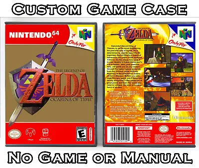 Legend Of Zelda: Ocarina Of Time - Nintendo 64 N64 Custom Case *NO GAME* • $10.99
