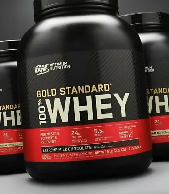 OPTIMUM NUTRITION GOLD STANDARD 100% WHEY PROTEIN 5LB Muscle Support & Recovery • $85.99