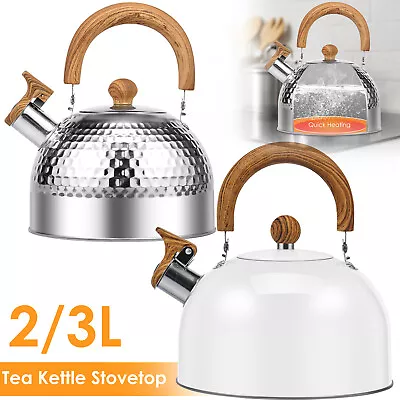 3/2L Tea Kettle With Anti-scald Handle Rustproof Whistling Tea Kettle Food WaRAy • $26.29