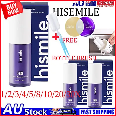 🌈 Hismile V34 Colour CorrectorPurple Teeth Whitening Tooth Stain Removal 30ml • $12.19