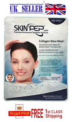 SkinPep Collagen Glow Face Masks (Pack Of 5) • £14.99