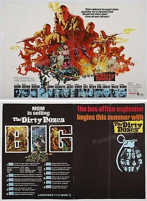 THE DIRTY DOZEN - Original 1967 Trade AD Promo / Poster_ Lee Marvin _Cassavetes  • $35
