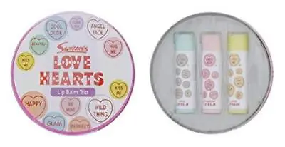 Swizzels Love Hearts Lip Balm Trio Tin - Pack Of 2 • £10.98