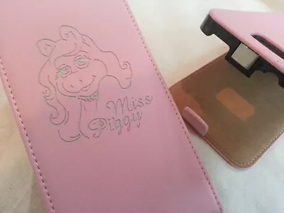 Samsung Galaxy Ace Two I8160 MISS PIGGY LEATHER Pink Flip Phone Case Cover Pig • £9.95