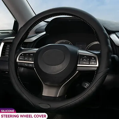 14 -15  Universal Silicone Steering Wheel Cover Golve Auto Car Non-slip Leather • $12.59