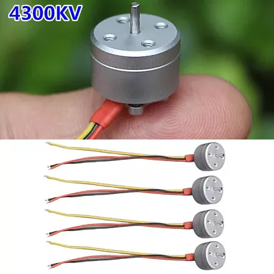 4Pack Micro 14mm Brushless Motor 4300KV For 1S-3S RC Drone FPV Quadcopter Engine • $22.48