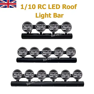 1/10 RC LED Roof Light Bar 456 Ultra Bright Lamp Spotlights Crawler Car Truck • £12.49