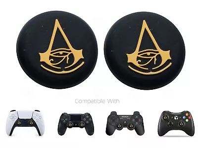 2x PS5 Assassin Creed Thumb Grips Caps Covers Switch Pro/Xbox 360 Controller/PS4 • £3.49