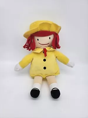 Kohls Cares Madeline Doll 14  Yellow Hat Coat Red Hair Soft Plush Stuffed • $7.50