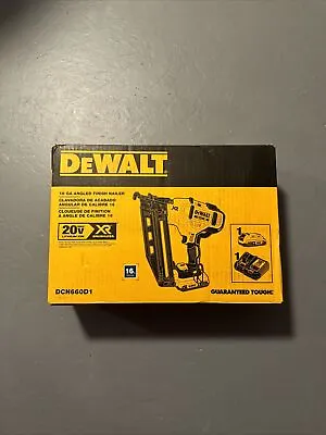 New Dewalt Angled Finish Nailer Kit 20v Max Xr 16ga Dcn660d1 • $300