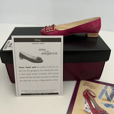 $39.98 • Buy Just The Right Shoe By Raine Collectible Figurine Chic 2005 SIGNED W COA