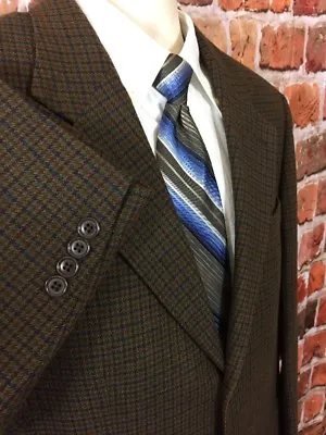 Nautica Mens Houndstooth Wool Blend Blazer Sportcoat Sz 40R (t5) • $39.99