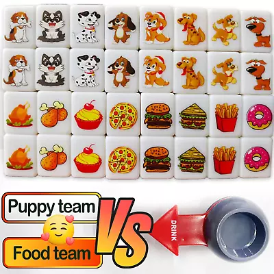 Countries Animals Mahjong Game Food Set 64+1 Tiles 2.4cm *1.6cm*1.2cm New 2024 • $39.98