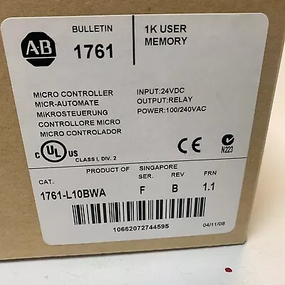 Allen Bradley Micro Logic 1000 PLC • $500