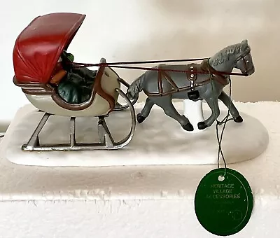 Dept 56 Heritage Village Collection One Horse Open Sleigh #5982-0 W/Box • $14.99