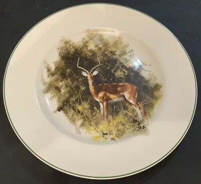 Impala David Shepherd World Wildlife Fund Wedgwood Bone China Plate • £10